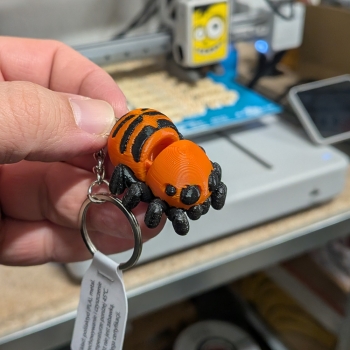 Pająk al'a Davus pentaloris - brelok do kluczy